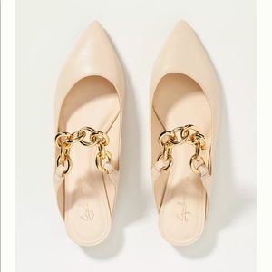 Guilhermina Chain Pointed-Toe Mules